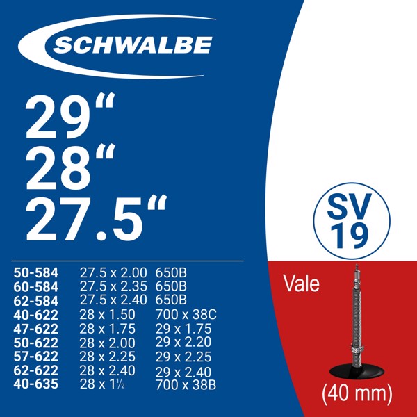 RUỘT XE ĐẠP 29” SV19 (40mm)